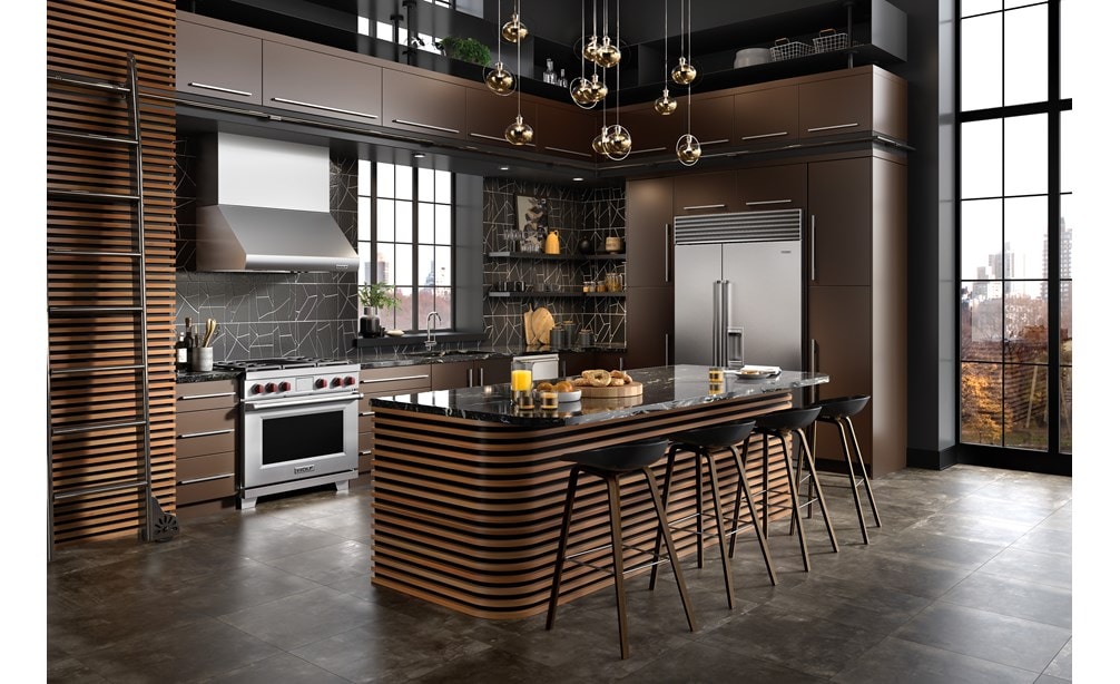 Cuisinière mixte Wolf 36 po à 4 brûleurs avec surface de cuisson grilloir infrarouge (DF36450C) 