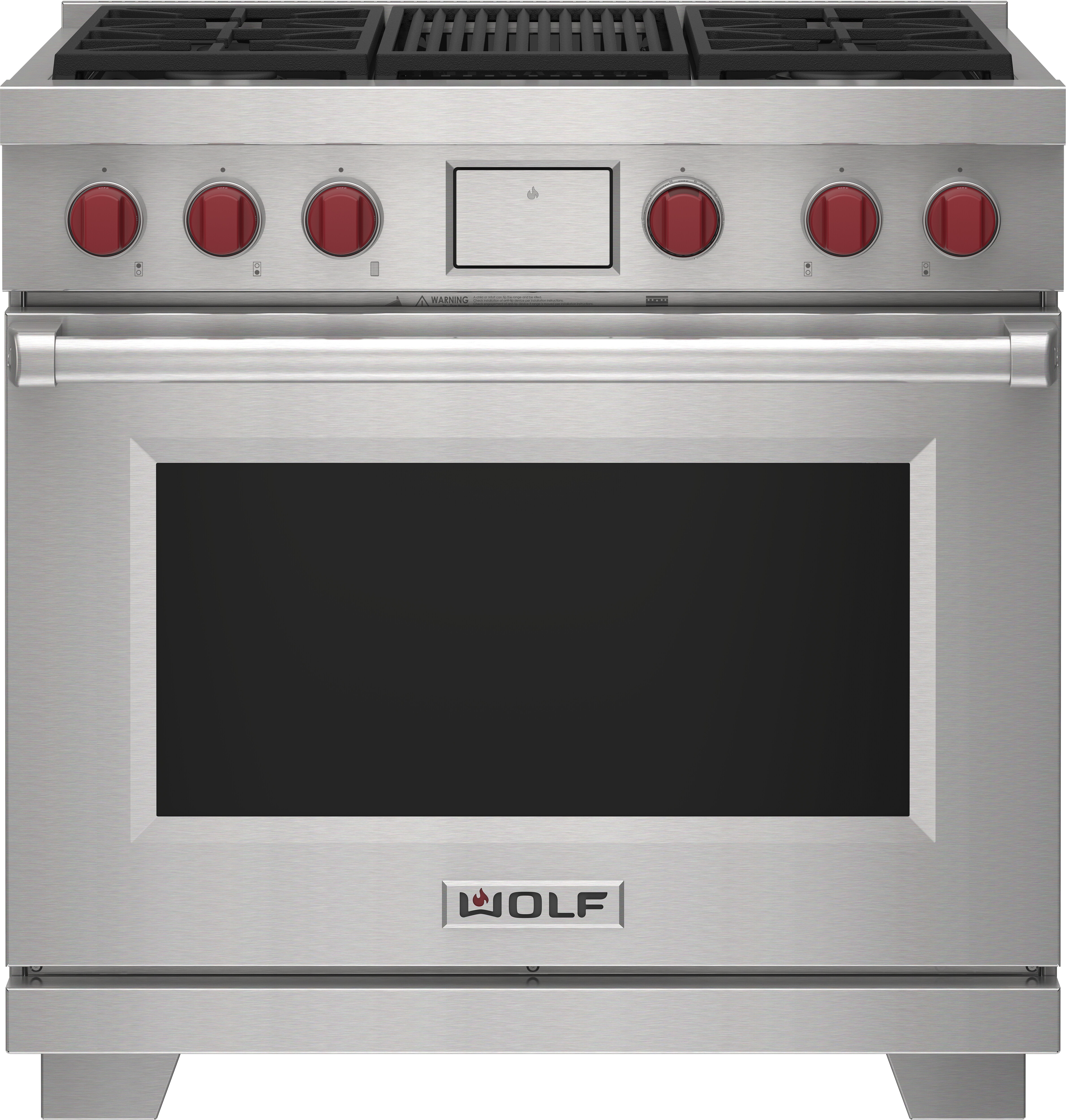 36-inch Dual Fuel with char