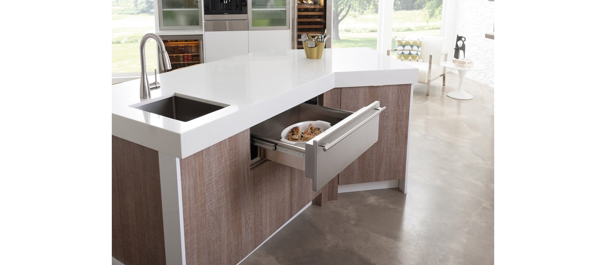 Tiroir chauffe-plats Wolf 30 po (WD30)